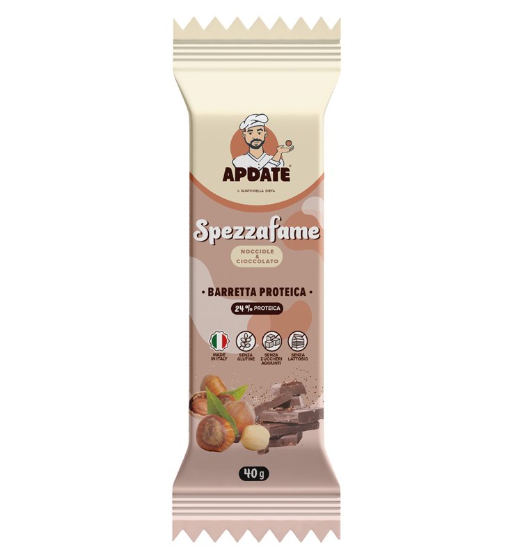 BARRETTA PROTEICA SPEZZAFAME NOCCIOLA CIOCCOLATO 12 PEZZI DA40 G