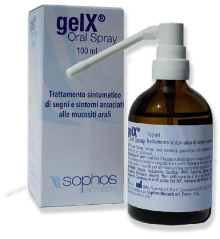 GEL SPRAY ORALE PER TRATTAMENTO SINTOMATICO SEGNI E SINTOMIASSOCIATI ALLE MUCOSITI ORALI