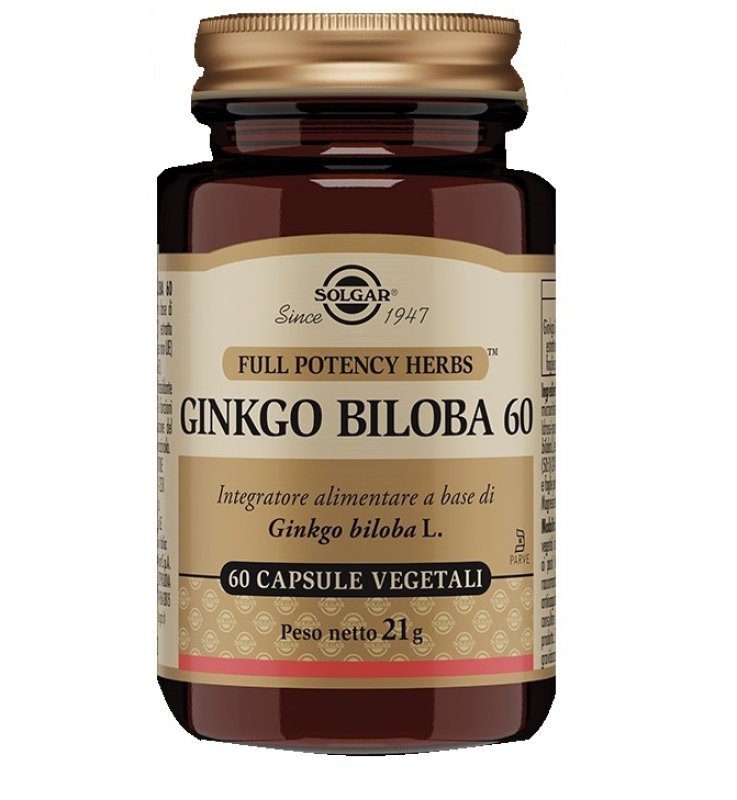 GINKGO BILOBA 60 60VEGICPS SOLG GINKGO BILOBA 60 60VEGICPS SOLG
