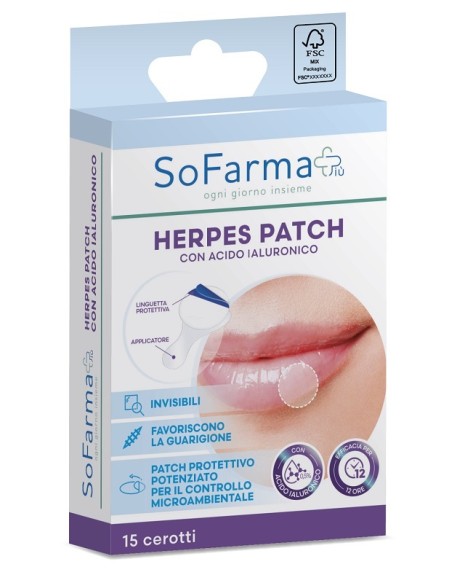 HERPES PATCH IALURONICO 15PZ SF+