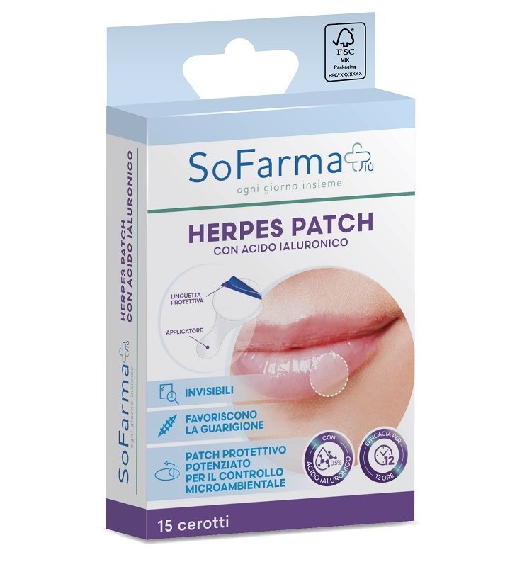 HERPES PATCH IALURONICO 15PZ SF+