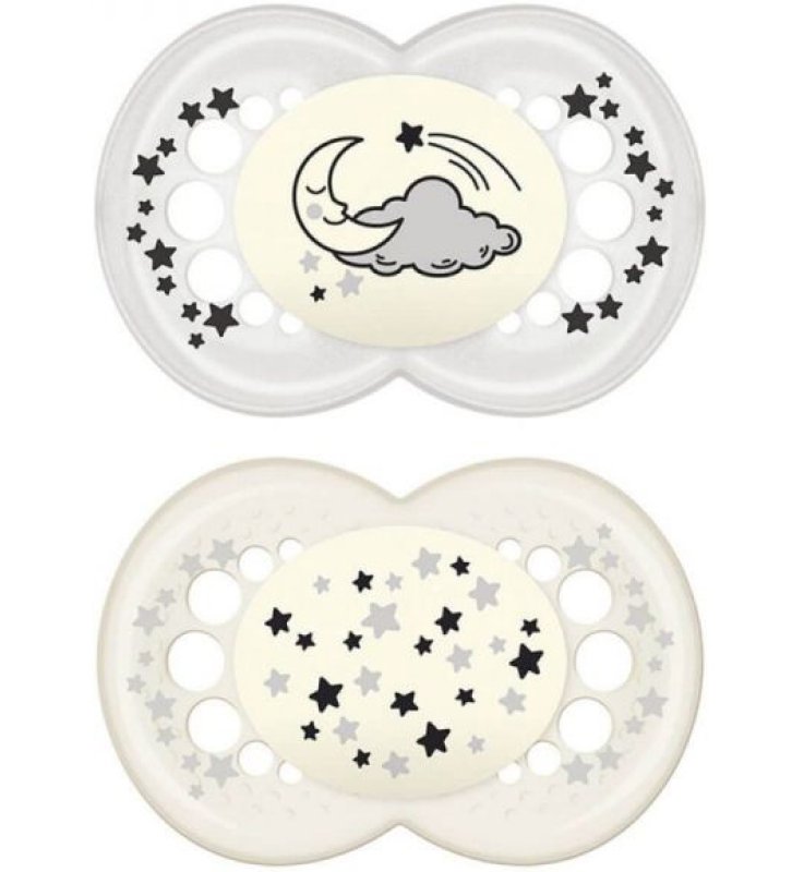 MAM NIGHT SUCCHIETTO 6+ MESI SILICONE DOPPIO NEUTRO