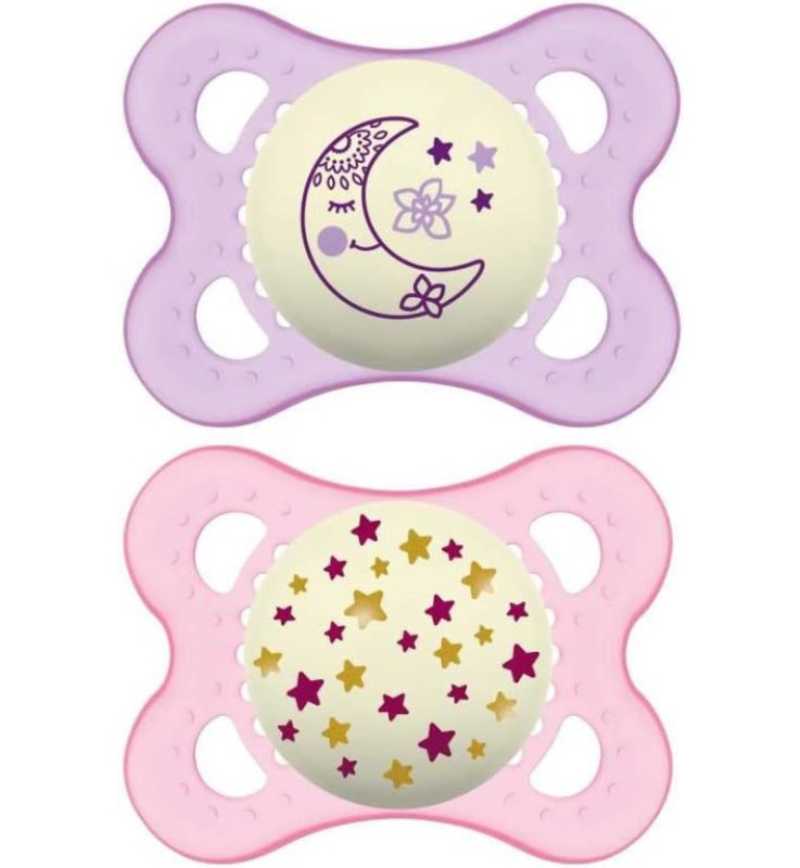 MAM NIGHT SUCCHIETTO 2-6 MESI SILICONE DOPPIO FEMMINA
