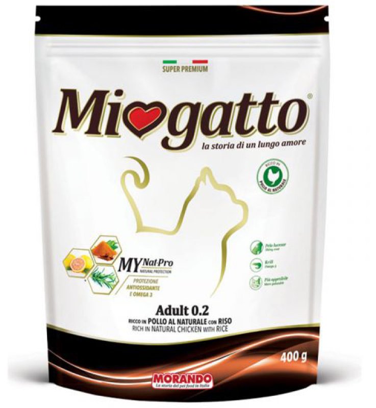 MIOGATTO STERILIZZATO POLLO NATURALE 400 G