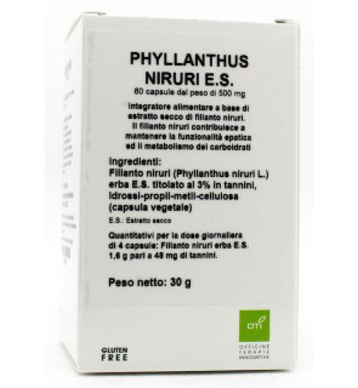 PHYLLANTHUS NIRURI ESTRATTO SECCO 60 CAPSULE