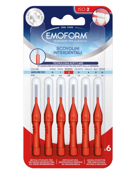 EMOFORM Scov.ISO 2 Rosso 6pz