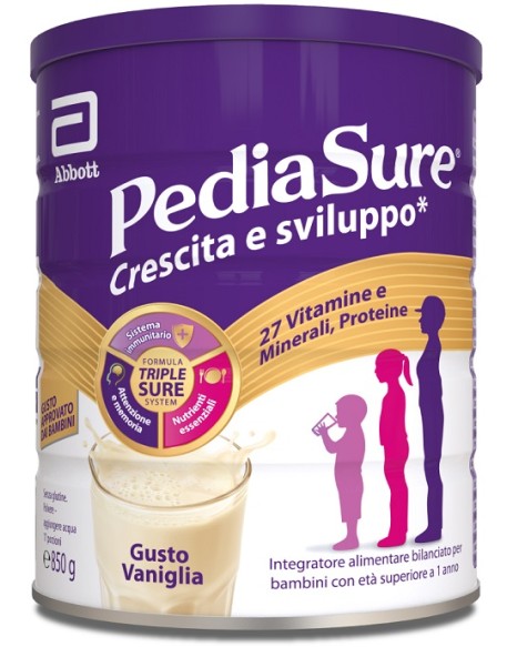 PEDIASURE CRESCITA&SVILUPPO VANIGLIA 850 G PEDIASURE CRESCITA&SVILUPPO VANIGLIA 850 G