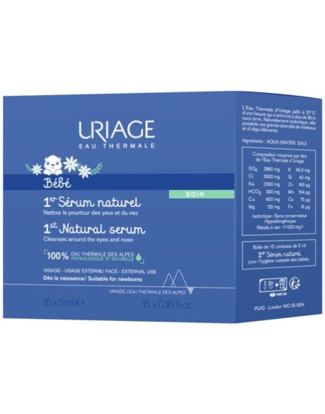 URIAGE BEBE SIERO FISIOL 15X5ML(