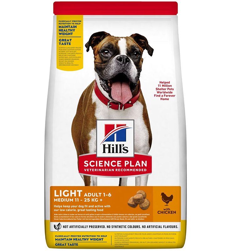 V HILLS SP DOG AD.LIGHT MEDIO 12