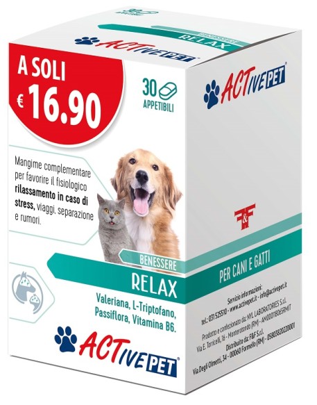 V ACTIVE PET RELAX 30CPR