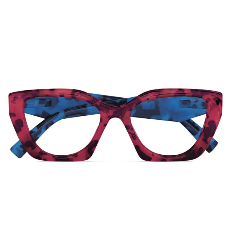 OCCHIALE DA LETTURA PREMONTATO TWINS PLATINUM GRECALE ROSSO-BLU DEMI +1.00 DIOTTRIA 1 PAIO