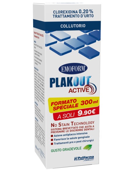 PLAK OUT Act.Coll.0,20% 300ml