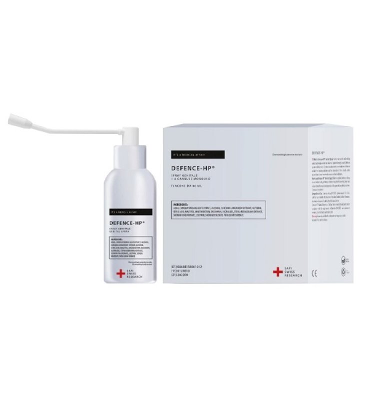 SPRAY PROTETTIVO MUCOSA VAGINALE DEFENCE HP GENITAL 40 ML +4 CANNULE MONOUSO