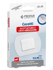 CEROTTI PROFAR SCOTTATURE 7,5X10CM 4 PEZZI