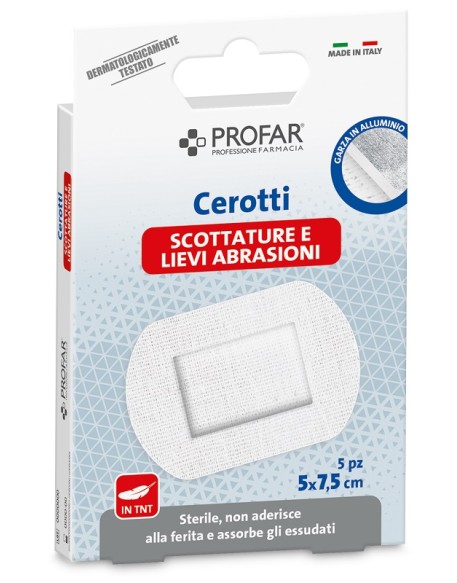 CEROTTI PROFAR SCOTTATURE 5X7,5CM 5 PEZZI