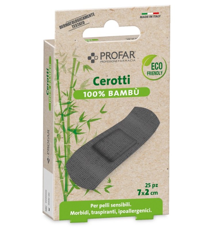 CEROTTI PROFAR BAMBU 7X2CM 25 PEZZI CEROTTI PROFAR BAMBU 7X2CM 25 PEZZI
