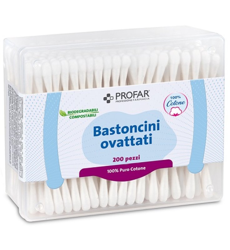 PROFAR BASTONCINI OVATTATI 200 PEZZI PROFAR BASTONCINI OVATTATI 200 PEZZI