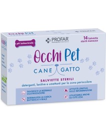 PROFAR OCCHI PET SALVIETTE DETERGENTI LENITIVE E UMETTANTI PER ZONA PERIOCULARE 14 PEZZI STERILI E MONOUSO