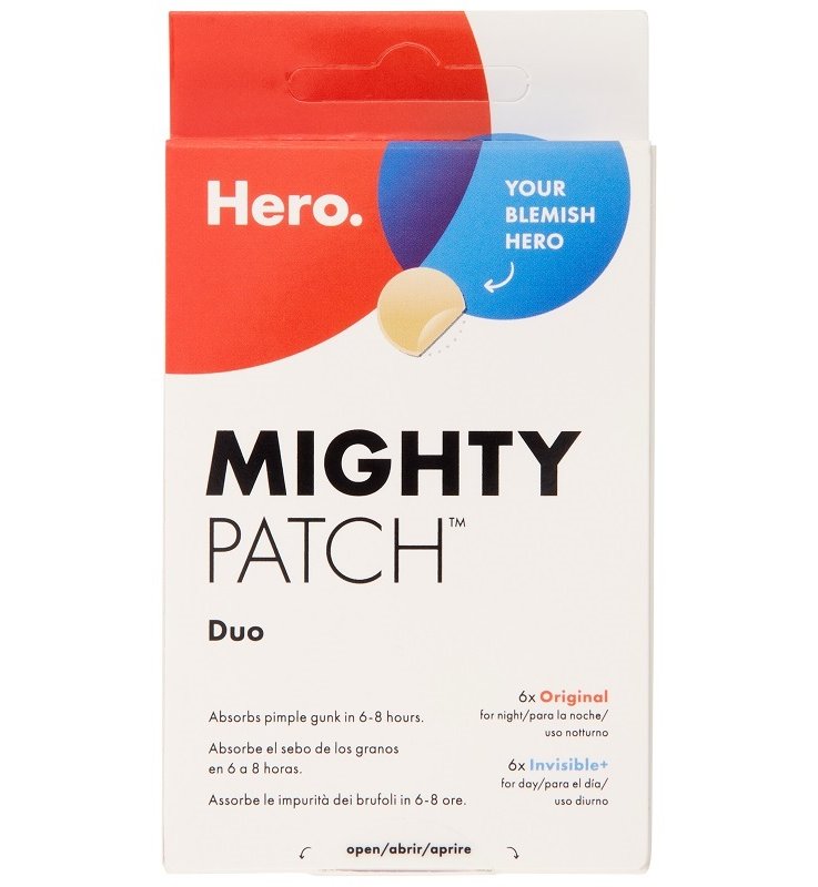 CEROTTO IDROCOLLOIDALE ANTIACNE HERO MIGHTY PATCH DUO ORIGINAL 6 PEZZI + INVISIBLE 6 PEZZI