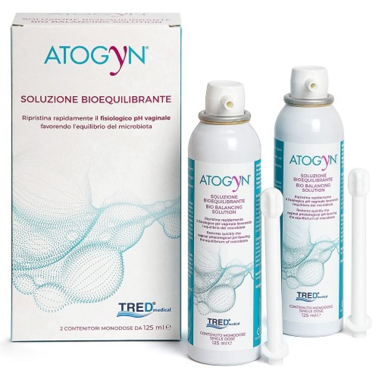 ATOGYN DISPOSITIVO IGIENE VAGINALE E RIPRISTINO PH FISIOLOGICO BAG ON VALVE 2 PEZZI DA 125ML ATOGYN DISPOSITIVO IGIENE VAGINALE E RIPRISTINO PH FISIOLOGICO BAG ON VALVE 2 PEZZI DA 125ML