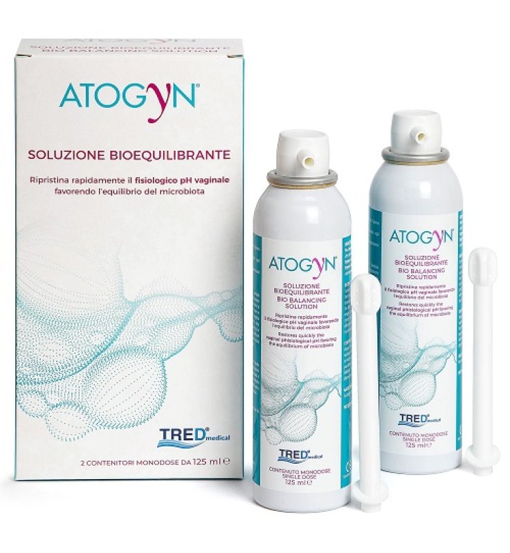 ATOGYN DISPOSITIVO IGIENE VAGINALE E RIPRISTINO PH FISIOLOGICO BAG ON VALVE 2 PEZZI DA 125ML ATOGYN DISPOSITIVO IGIENE VAGINALE E RIPRISTINO PH FISIOLOGICO BAG ON VALVE 2 PEZZI DA 125ML