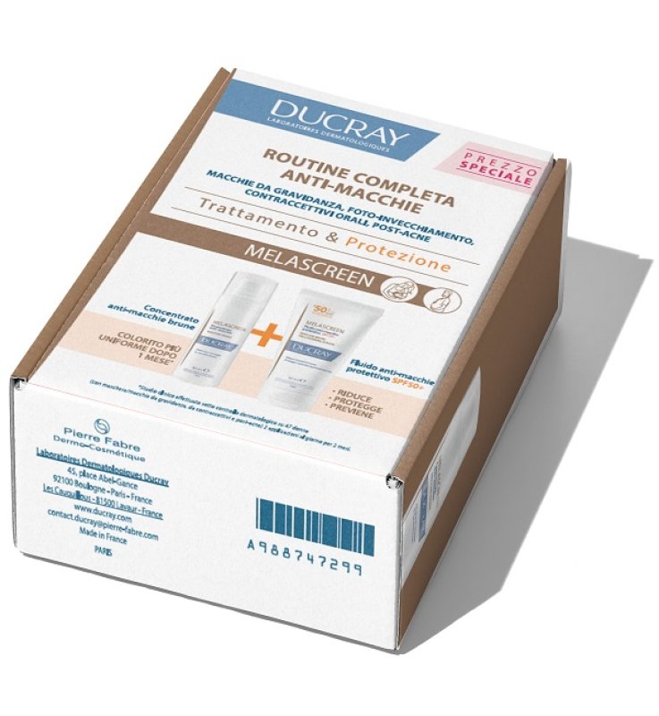 MELASCREEN COFANETTO ANTI-MACCHIE 1 CONCENTRATO ANTI-MACCHIEBRUNE 30 ML + 1 FLUIDO ANTI-MACCHIE PROTETTIVO SPF50+ 50 ML