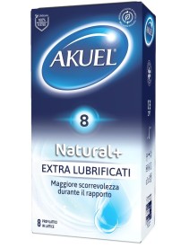 AKUEL Natural+ExtraLubr. 8pz