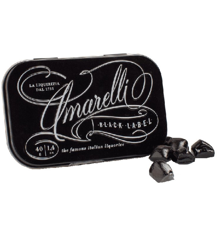LIQUIRIZIA S/GL BLACK LABEL 40GR