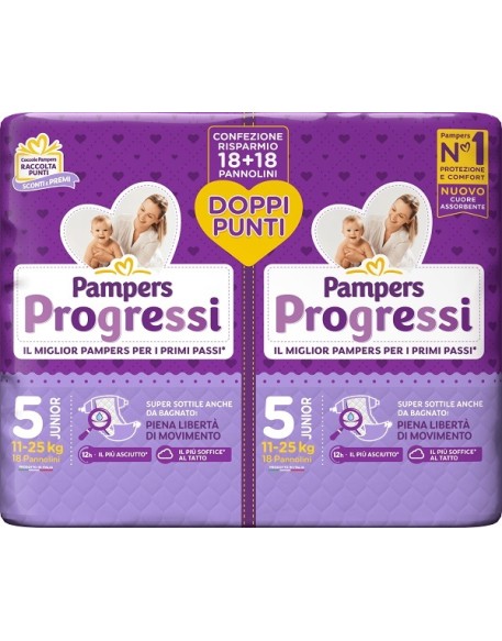 PAMPERS PROG.5 JUN 11-25KG 36PZ