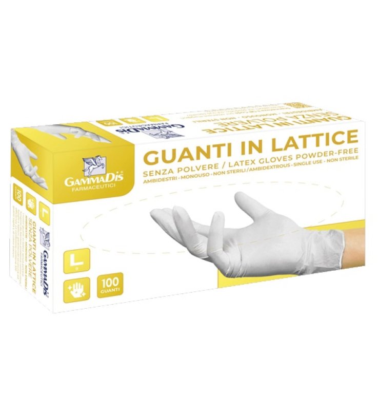 GUANTI LATT.C/POLV ME 100PZ GAMM