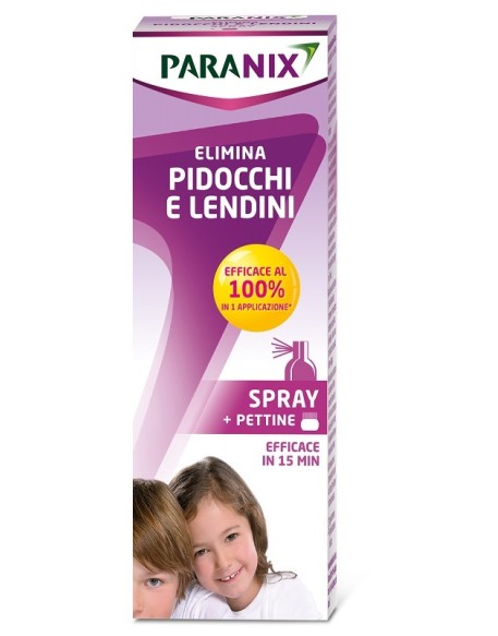 PARANIX SPRAY TRATTAMENTO ANTIPEDICULOSI 100 ML + PETTINE REGOLAMENTO MDR