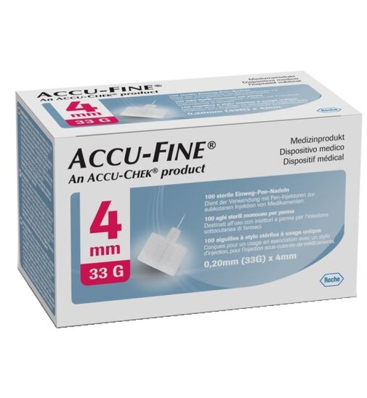 ACCUFINE Ago Ins.33g 4mm 100pz ACCUFINE Ago Ins.33g 4mm 100pz