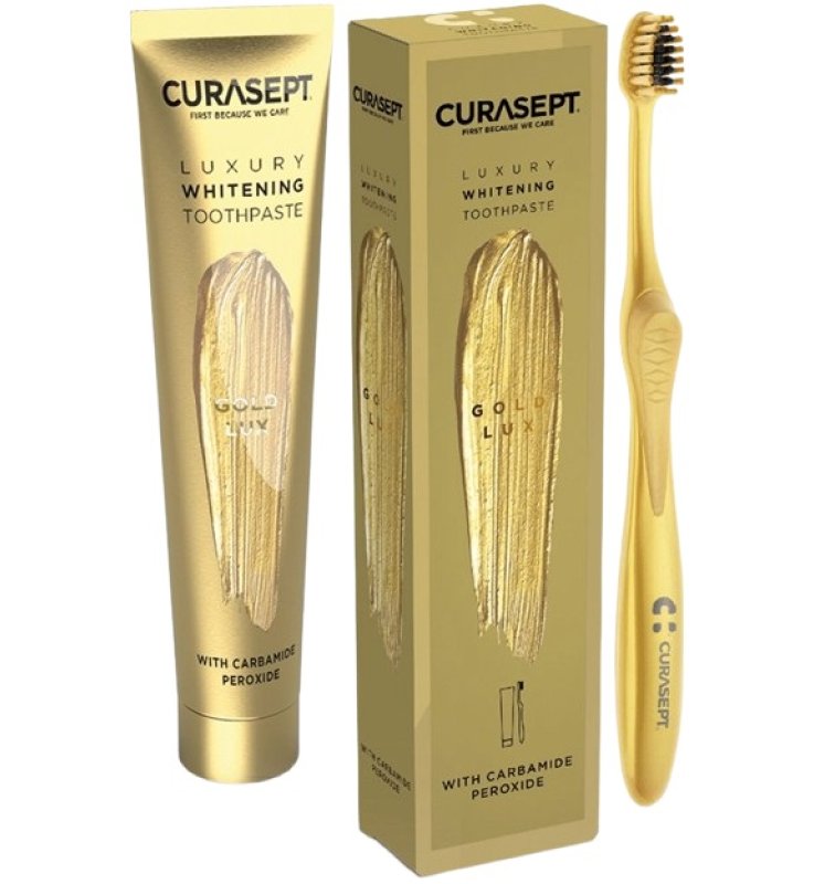 CURASEPT GOLD LUXURY WHITENING DENTIFRICIO 75 ML