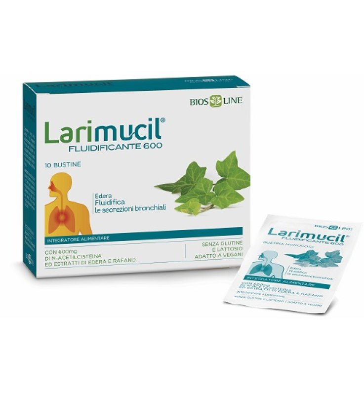 LARIMUCIL TOSSE GOLA FLUIDIFICANTE 600 10 BUSTINE