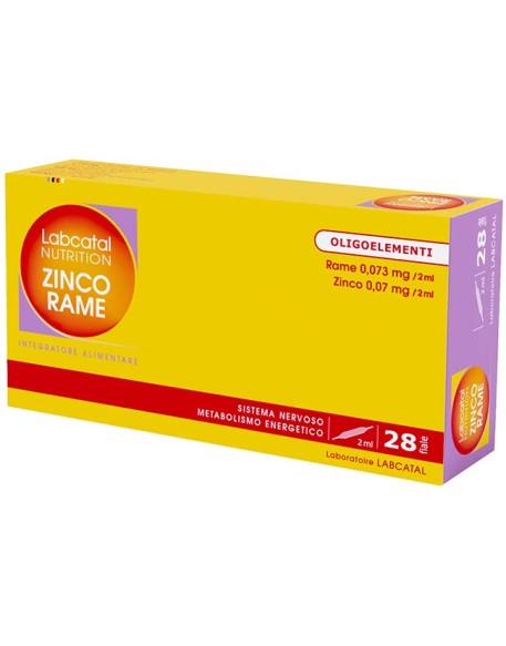 LABCATAL NUTRITION ZINCO RAME 28 FIALE 2 ML LABCATAL NUTRITION ZINCO RAME 28 FIALE 2 ML