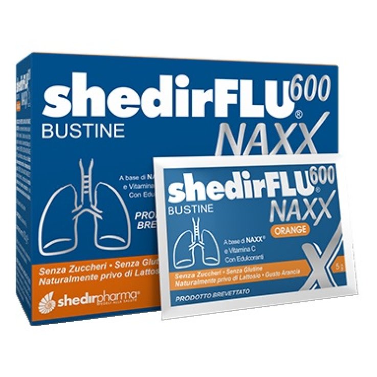 SHEDIRFLU 600 NAXX ARANCIA SENZA ZUCCHERI 20 BUSTINE SHEDIRFLU 600 NAXX ARANCIA SENZA ZUCCHERI 20 BUSTINE