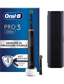 ORAL-B PRO 3 BLACK SPAZZOLINO ELETTRICO + 2 REFILL