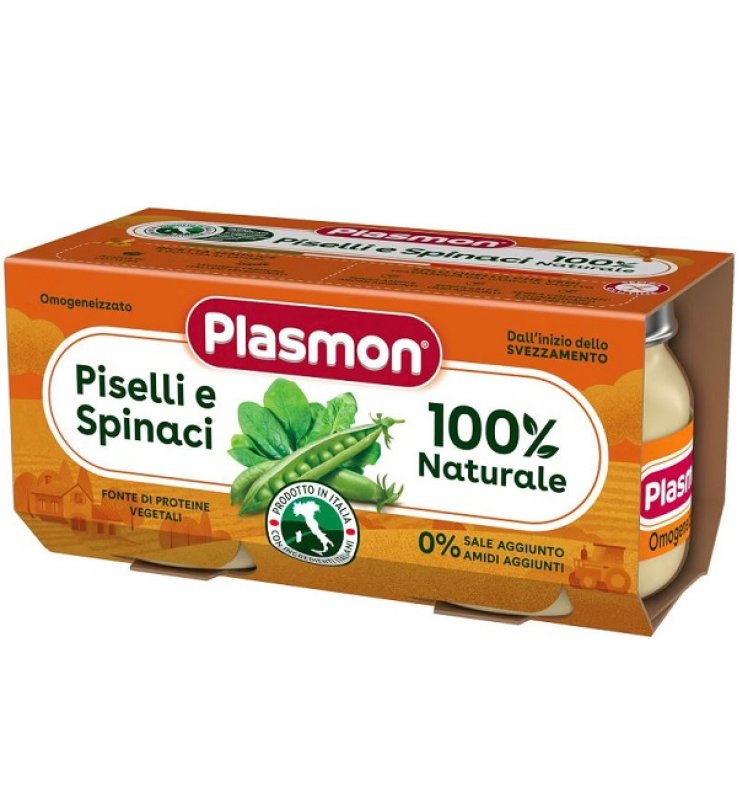 OMOG PLASMON PISELLI SPINACI 2X8