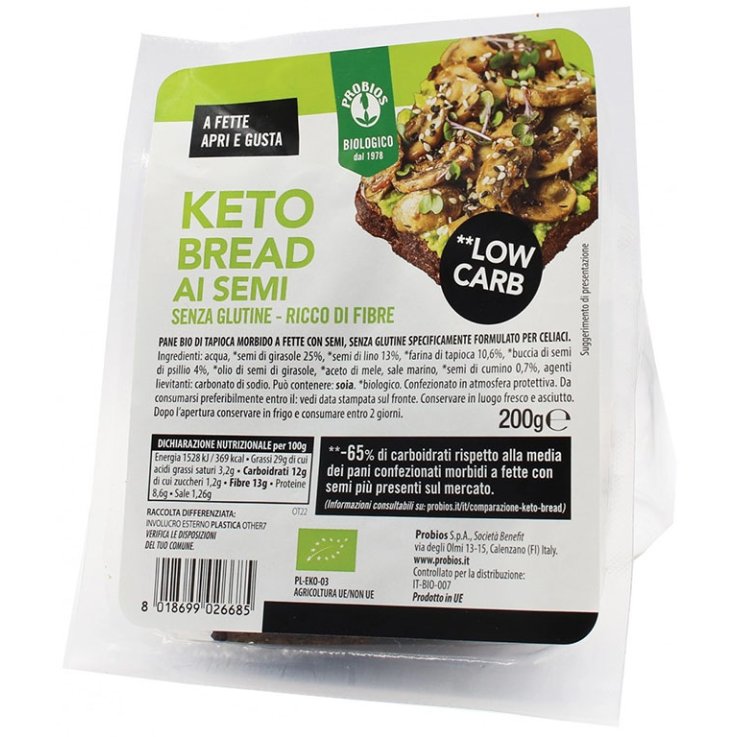 PROBIOS Keto Bread C/Semi 200g PROBIOS Keto Bread C/Semi 200g