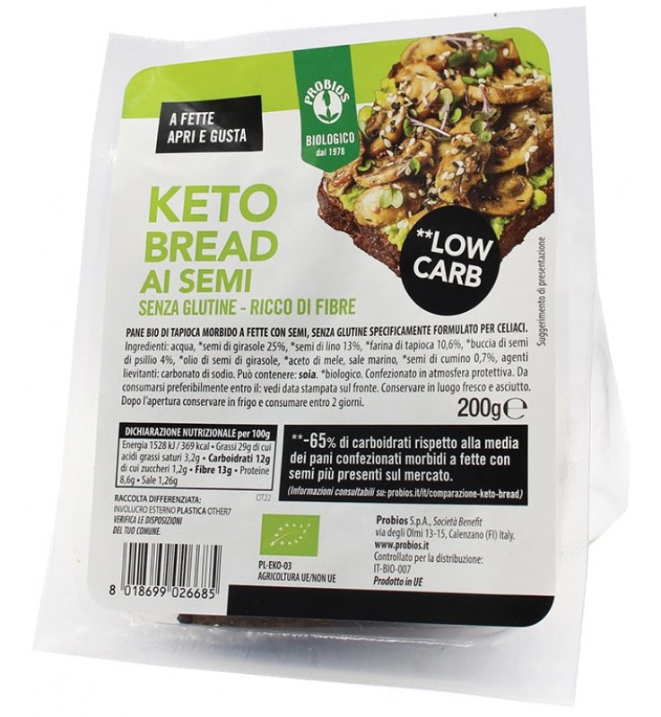 PROBIOS Keto Bread C/Semi 200g