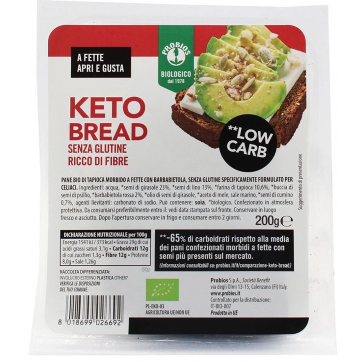 PROBIOS Keto Bread S/G 200g PROBIOS Keto Bread S/G 200g