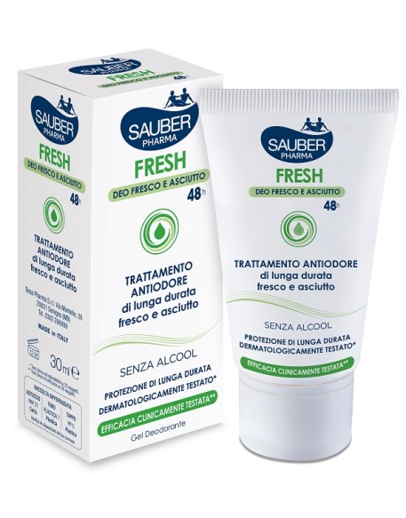 SAUBER FRESH DEO GEL AST 30ML