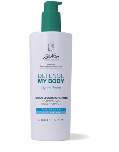DEFENCE MY BODY HYDRABOOST FLUIDO LEGGERO IDRATANTE 400 ML DEFENCE MY BODY HYDRABOOST FLUIDO LEGGERO IDRATANTE 400 ML