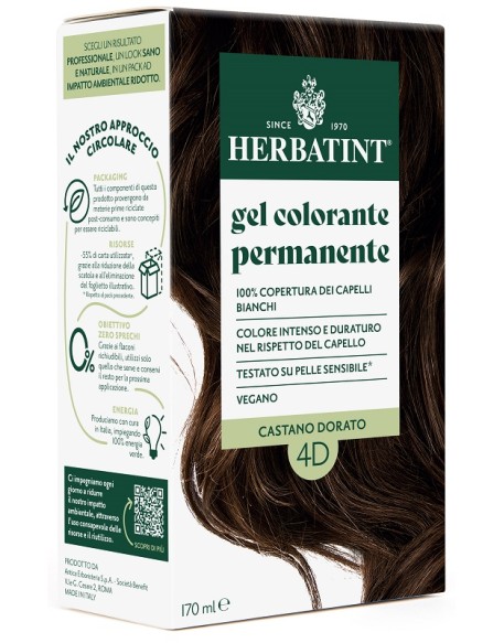 HERBATINT 4D CASTANO DORATO 170 ML