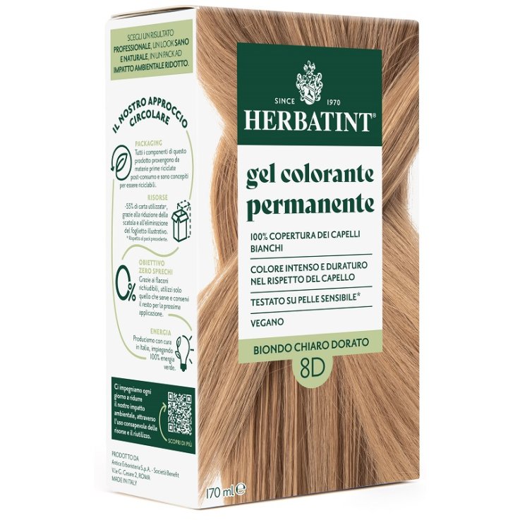 HERBATINT 8D BIONDO CHIARO DORATO 170 ML HERBATINT 8D BIONDO CHIARO DORATO 170 ML