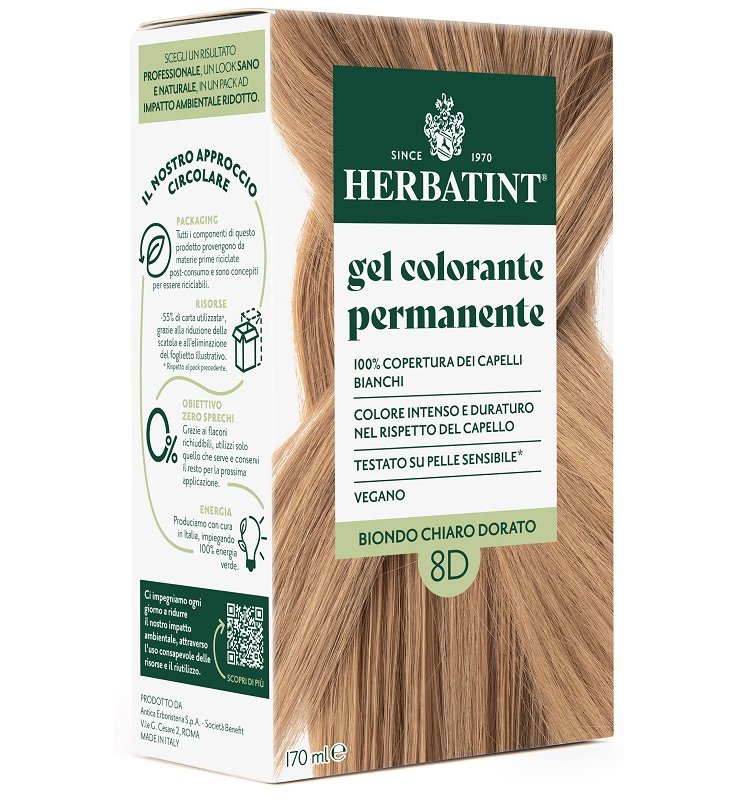 HERBATINT 8D BIONDO CHIARO DORATO 170 ML HERBATINT 8D BIONDO CHIARO DORATO 170 ML