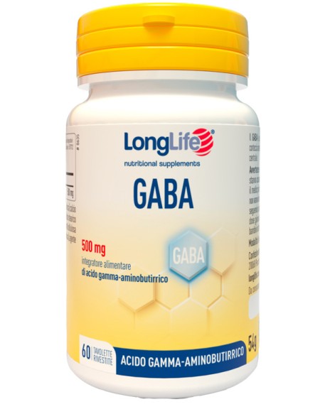 LONGLIFE GABA 500mg 60 Tav. LONGLIFE GABA 500mg 60 Tav.