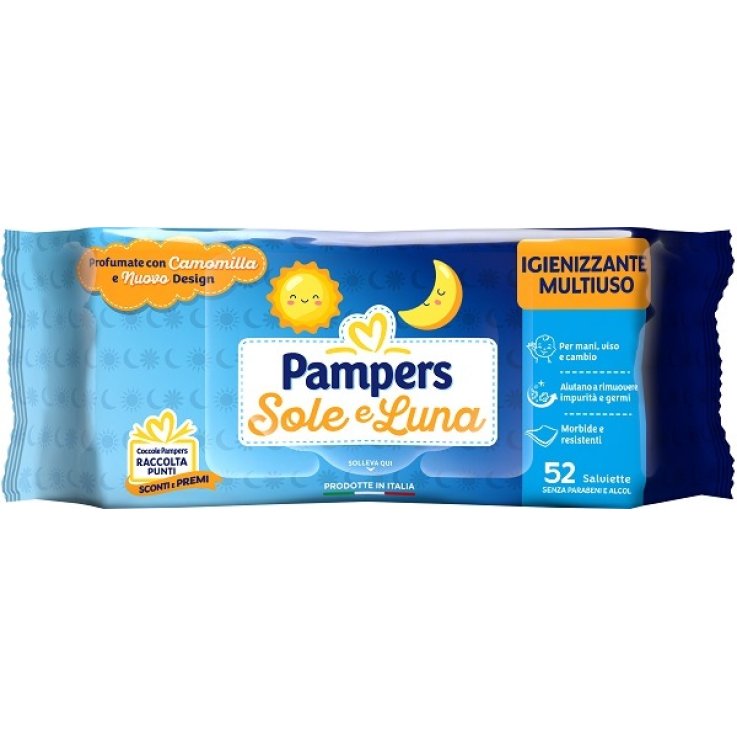 PAMPERS WIPES SOLE LUNA 52PZ PAMPERS WIPES SOLE LUNA 52PZ