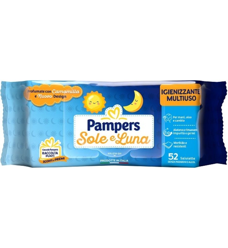 PAMPERS WIPES SOLE LUNA 52PZ