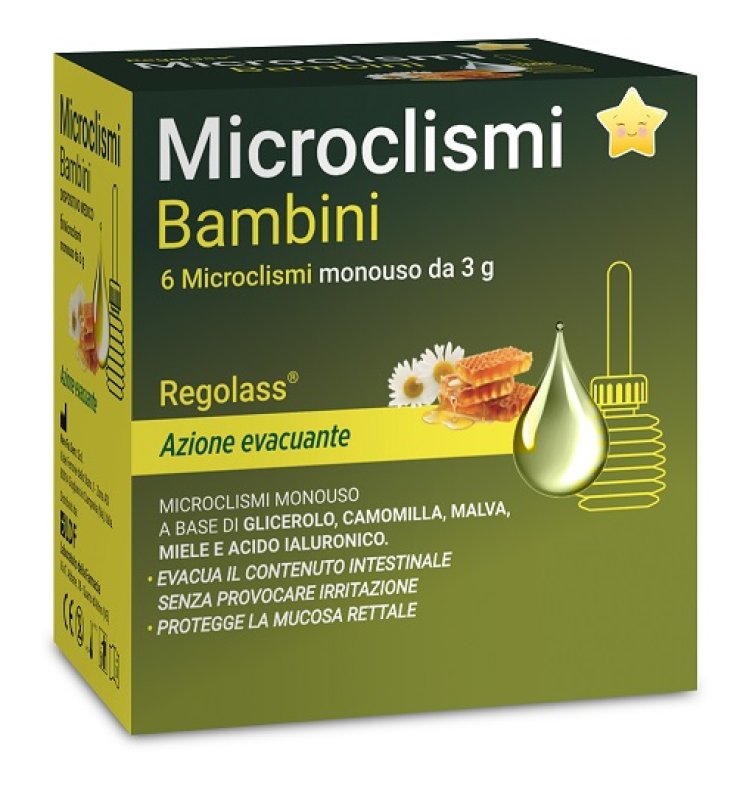 MICROCLISMI BAMBINI LABORATORIO DELLA FARMACIA 3 G 6 PEZZI